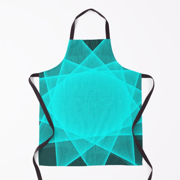 Item preview, Turquoise Star Shaped Geometry Pattern designed and sold by insightful-ai.
