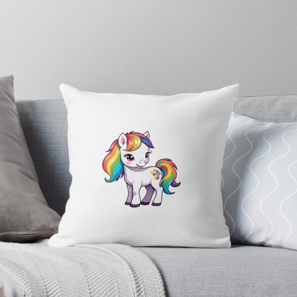 Aperçu de l'œuvre Poney arc-en-ciel créée et vendue par CreativeLifeMe.