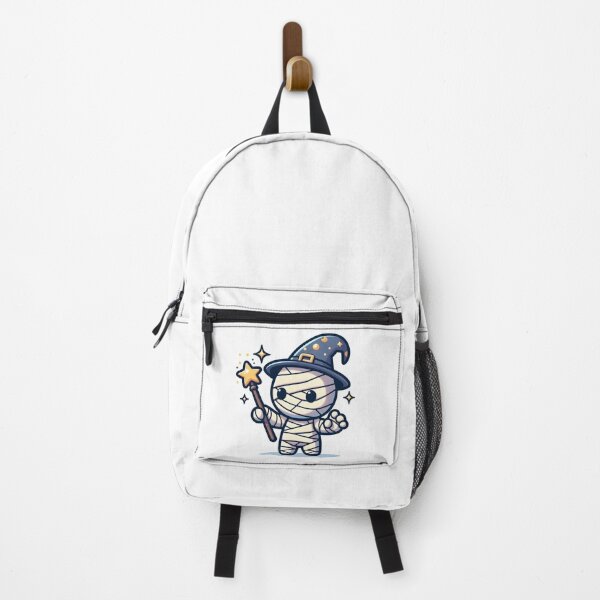 Item preview, Kawaii Mystical Mummy With Pointy Wizard Hat designed and sold by CanvasCutie.