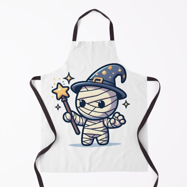 Item preview, Kawaii Mystical Mummy With Pointy Wizard Hat designed and sold by CanvasCutie.