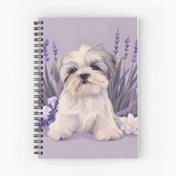 Item preview, Lavanda con perro - Shih-Tzu designed and sold by FlowersColorful.