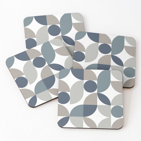 Item preview, Mid Century Modern Abstract 26 Navy Blue, Grey designed and sold by trdstudio.