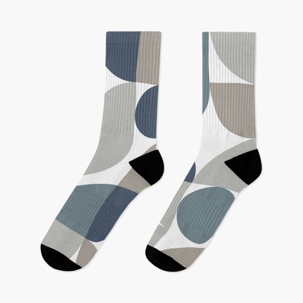 Item preview, Mid Century Modern Abstract 26 Navy Blue, Grey designed and sold by trdstudio.