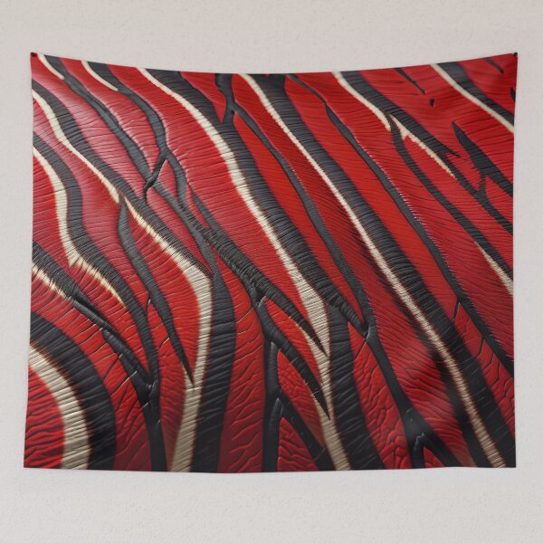 Item preview, Abstract Red Zebra Skin Pattern designed and sold by TheArtOfPat.