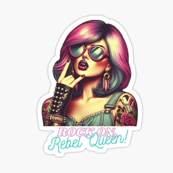 Item preview, Rock on! Rebel Queen  designed and sold by DShirtRepublic.