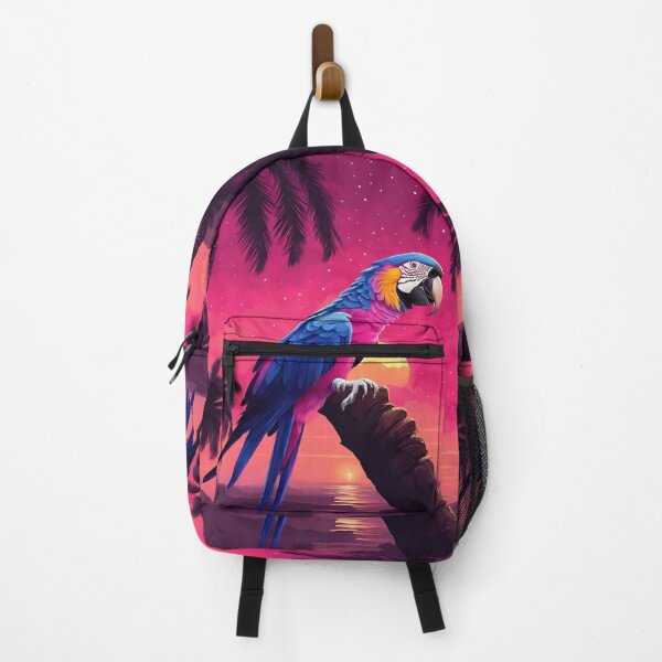 Item preview, Copy of Parrot and palms at evening, sky fall of stars, exotic vibes designed and sold by Sugar Wisdom .