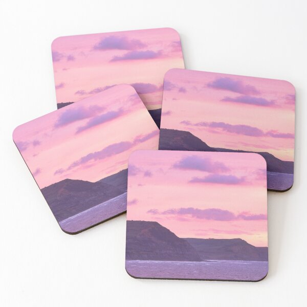 Item preview, Fiery Storm Clouds at Sunrise over the Jurassic Coast designed and sold by Dorset Girl.