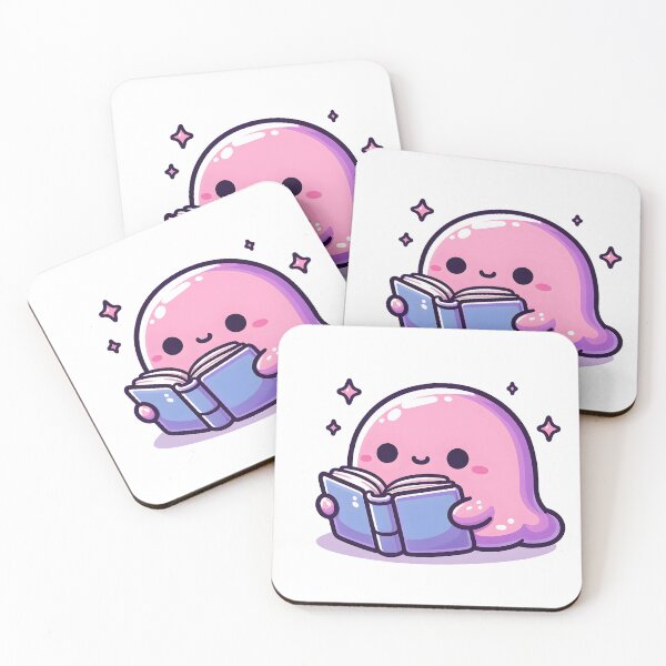 Item preview, Kawaii Cute Slime Reading A Book designed and sold by CanvasCutie.