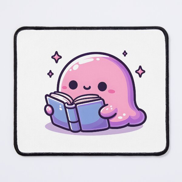 Item preview, Kawaii Cute Slime Reading A Book designed and sold by CanvasCutie.