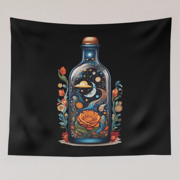 Item preview, Floral space boho style aesthetic designed and sold by LuminOrb.