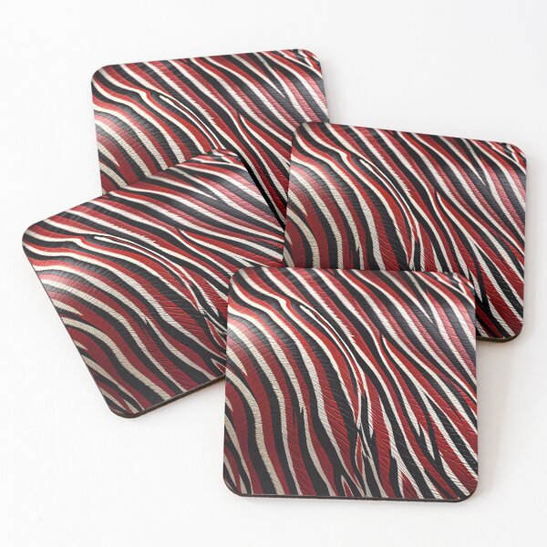 Item preview, Abstract Red Zebra Skin Pattern designed and sold by TheArtOfPat.