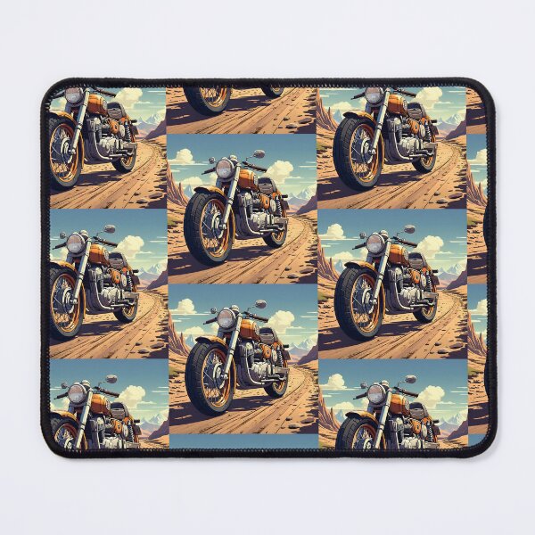Item preview, MOTORCYCLE & DESERT designed and sold by AmazingBackDrop.
