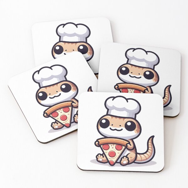 Item preview, Kawaii Tiny Basilisk With A Chef'S Hat designed and sold by CanvasCutie.