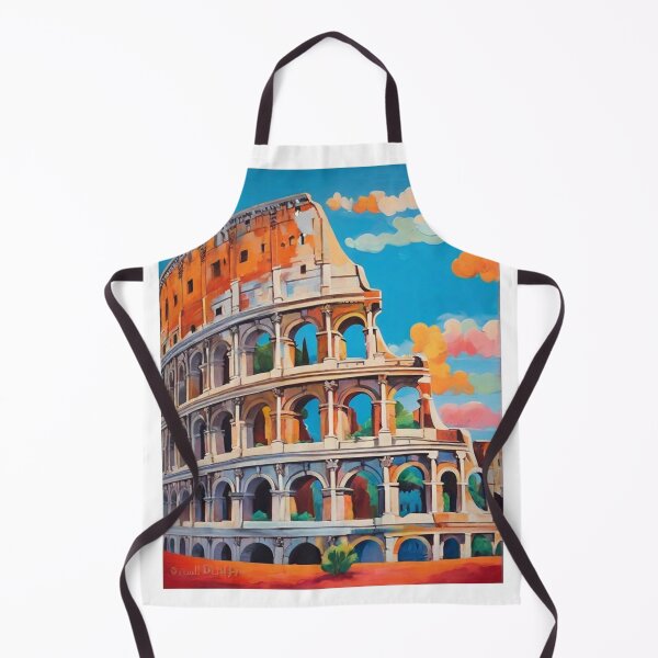 Item preview, The Colosseum of Rome painting after Raoul Dufy designed and sold by Vintage Designs +.