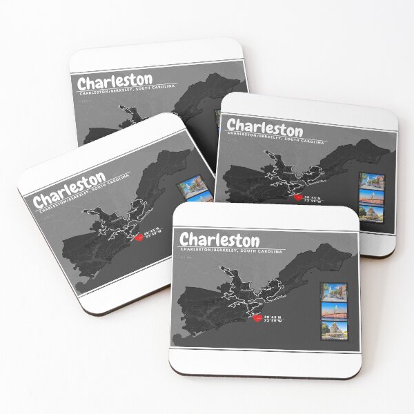 Item preview, Map of Charleston, minimalist designed and sold by Digital Dreams Arts.