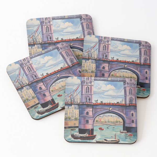 Item preview, London Bridge painting after Raoul Dufy designed and sold by Vintage Designs +.