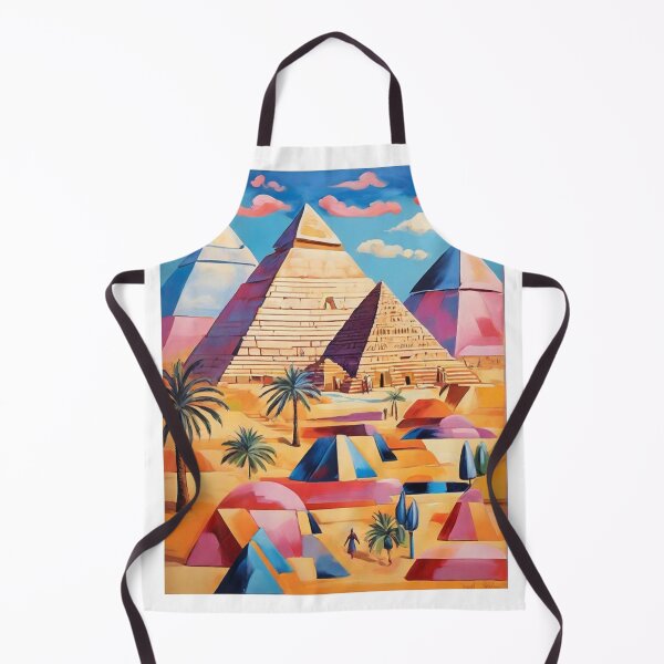Item preview, The Pyramids of Giza painting after Raoul Dufy designed and sold by Vintage Designs +.