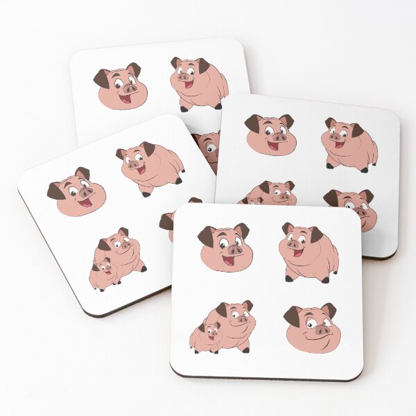 Item preview, cute happy and funny farm pig designed and sold by huape.
