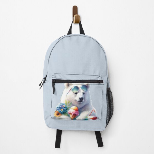 Item preview, Polar Bear on Vacation | bear with sunglasses and ice cream designed and sold by Art-Babble.