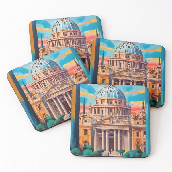 Item preview, The Vatican in Rome painting after Raoul Dufy designed and sold by Vintage Designs +.