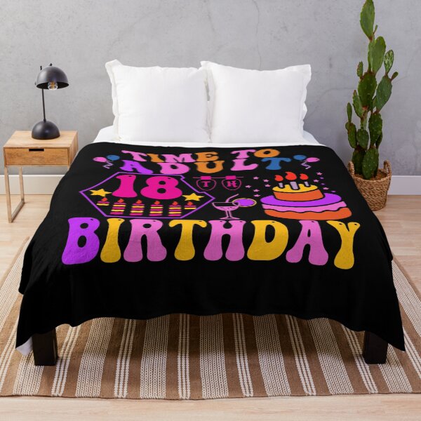 Item preview, Time to adult 18th Birthday, 18th Birthday Decorations for Girls Boys - Suitable for Birthdays and Parties designed and sold by Empiredesigner3.