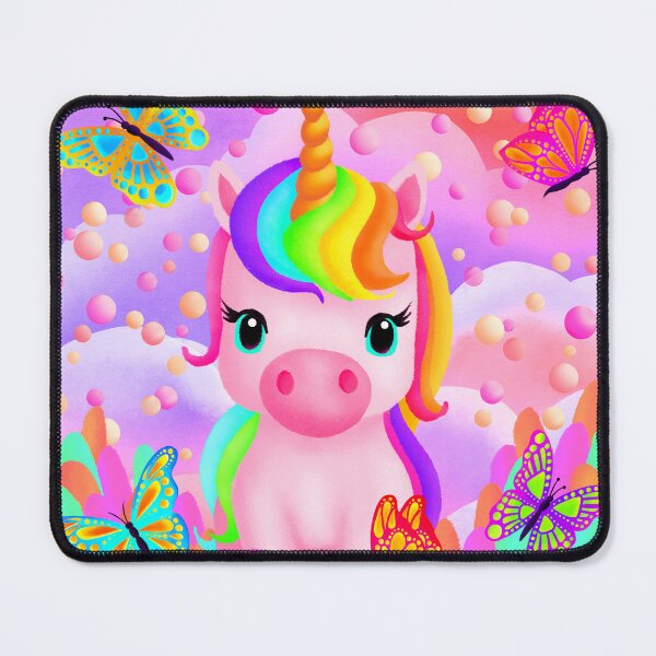 Item preview, Unicorn and butterflies designed and sold by Azyrielle.