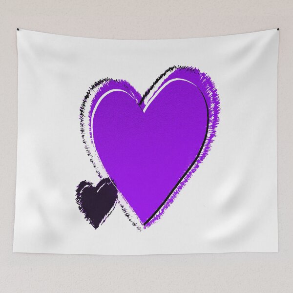 Item preview, Purple Abstract Love Heart designed and sold by StudioFlea.