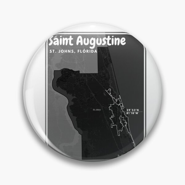 Artikelvorschau, Karte von Saint Augustine, Florida entworfen und verkauft von Digital Dreams Arts.