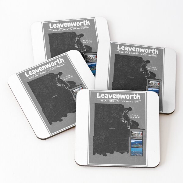 Item preview, Leavenworth Map, minimalist love designed and sold by Digital Dreams Arts.