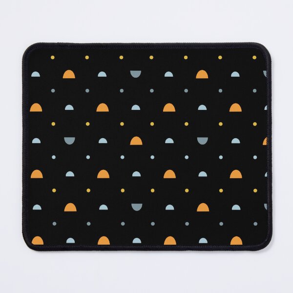 Item preview, Yellow & Blue Mini Half Circle Shape ; Bohemian Pattern designed and sold by PatternInArt.