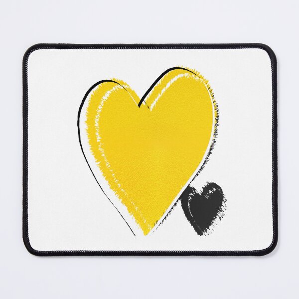 Item preview, Yellow Abstract Love Heart designed and sold by StudioFlea.