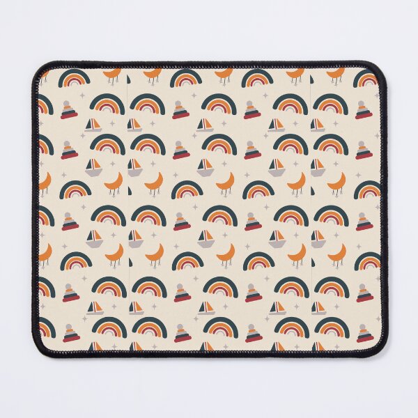 Item preview, Boho Rainbow Moon & Star ; Bohemian Pattern designed and sold by PatternInArt.