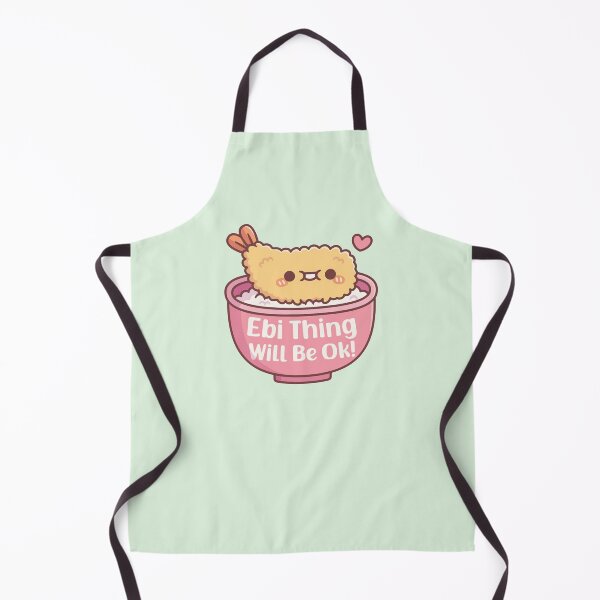 Item preview, Cute Prawn Tempura Ebi Thing Will Be Ok Pun designed and sold by rustydoodle.