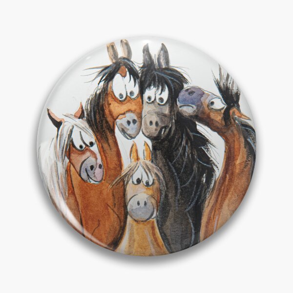 Item preview, My Cheeky Herd of Ponies in Watercolour designed and sold by may whiston.