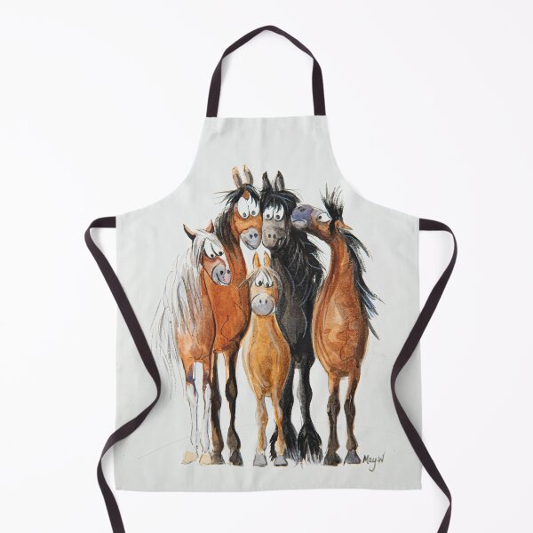 Item preview, My Cheeky Herd of Ponies in Watercolour designed and sold by may whiston.
