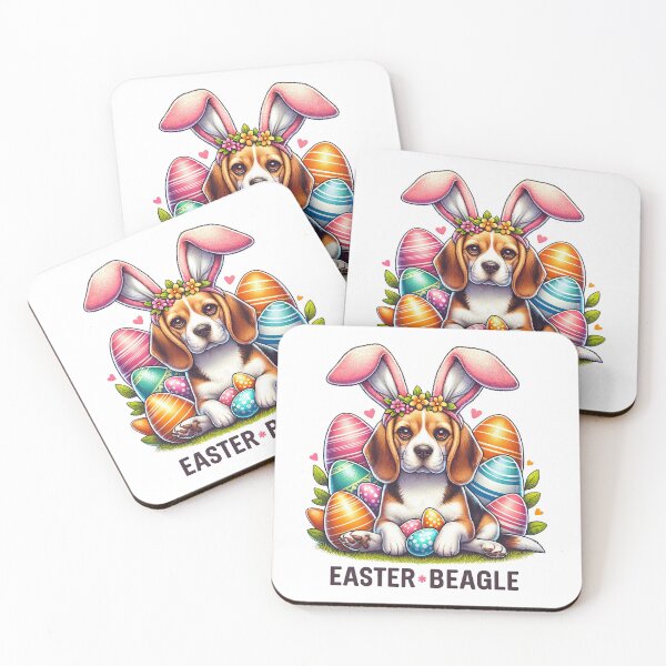 Item preview, Happy Easter Bunny Beagle Lovers With Easter Eggs T-Shirt designed and sold by MAPDDesigns.