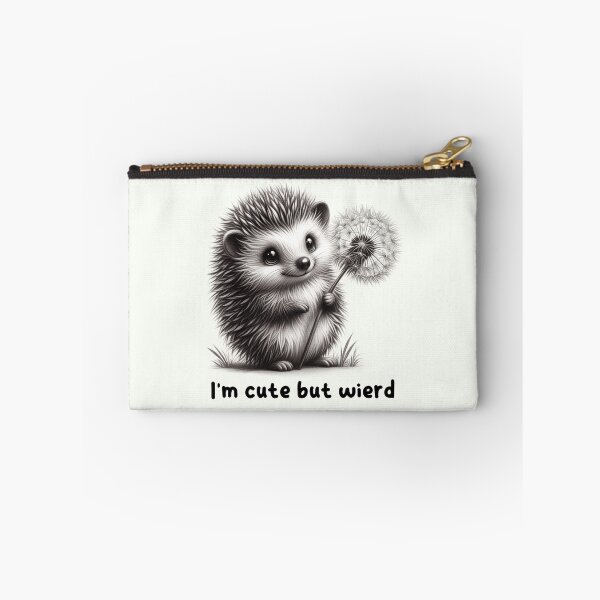 Item preview, Adorable Hedgehog with Dandelion Illustration designed and sold by RuyaFab.