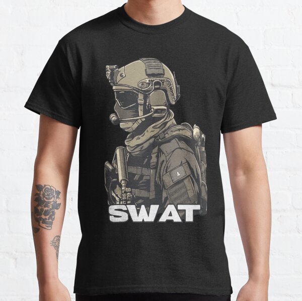 Item preview, AMAZING Police SWAT Tee: Where Strength Meets Style designed and sold by MIFU-Design-Inc.