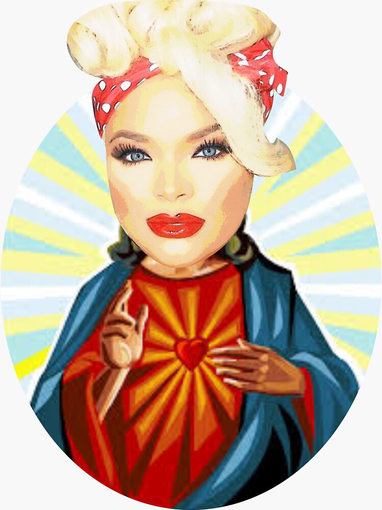 "Trisha Paytas Jesus Design" Sticker by JuditR | Redbubble