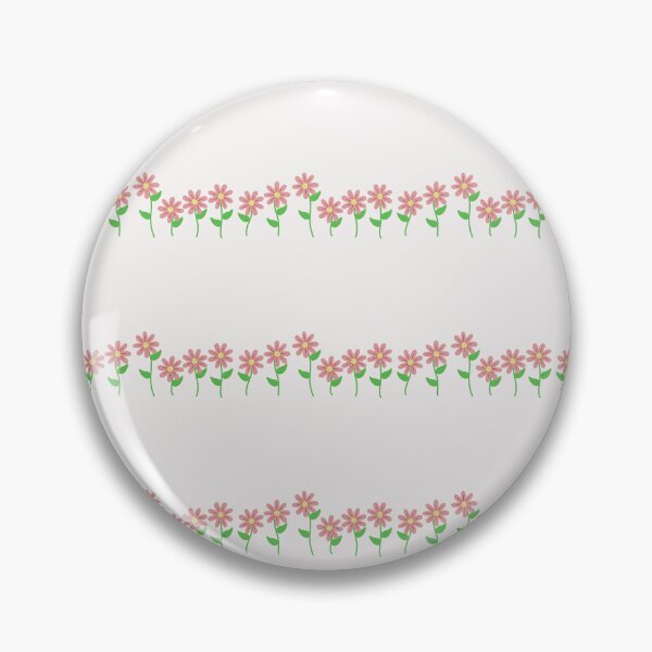 Item preview, Pink Flowers with Green Branch ; Boho Flower Pattern designed and sold by PatternInArt.
