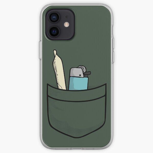 420 Always ready - weed joint of cannabis with lighter for international marijuanna day April 20 (20/04) iPhone Soft Case