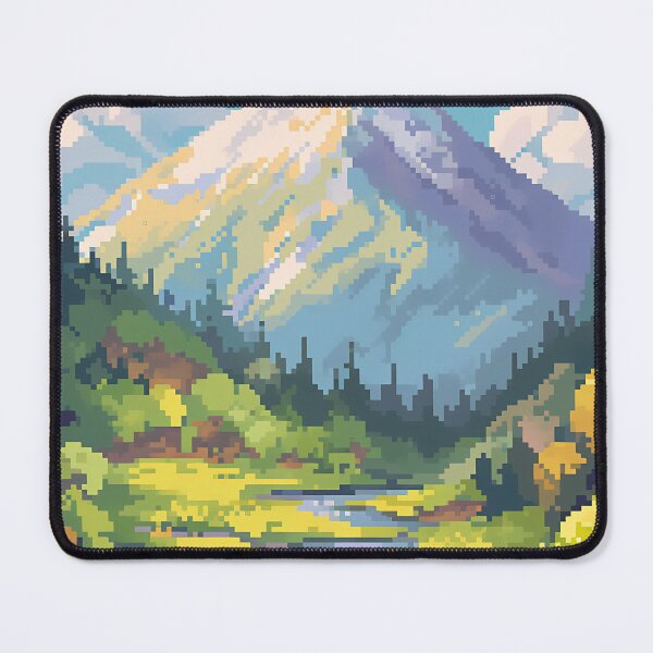 Item preview, Pixel art Mountainscape - Retro art designed and sold by octoboobs.