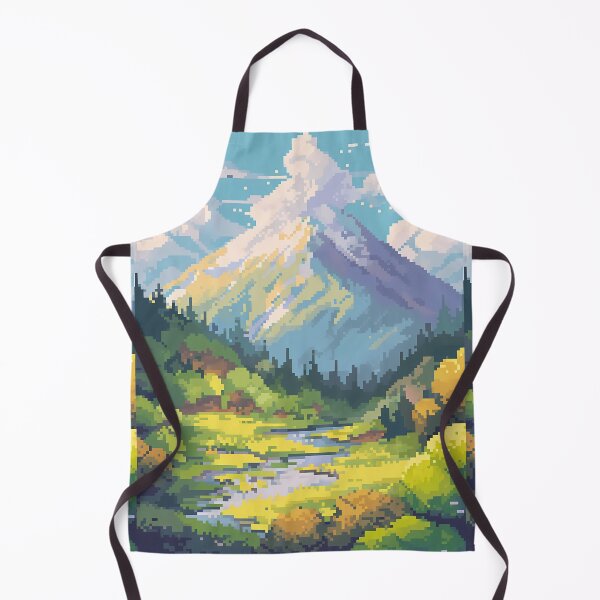 Item preview, Pixel art Mountainscape - Retro art designed and sold by octoboobs.