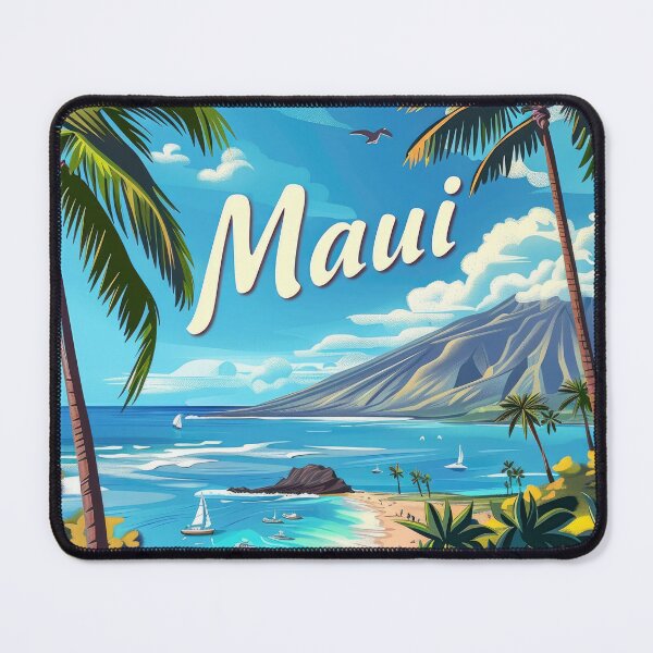 Item preview, Hawaii Travel Poster Art Deco Art Print Poster designed and sold by Vanover Designs.