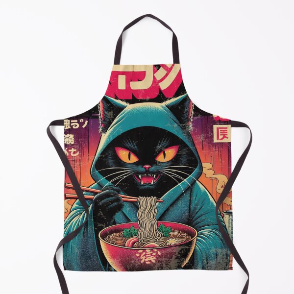 Item preview, Vintage Cat Ramen Poster Retro designed and sold by IAPICTURE.