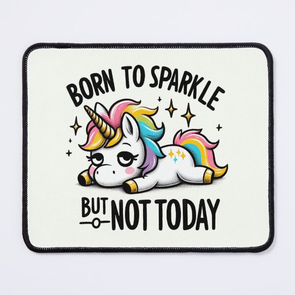 Item preview, Relaxed Unicorn "Born to Sparkle" Graphic designed and sold by RuyaFab.