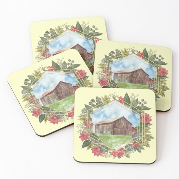 Item preview, Watercolor old barn designed and sold by Art-Design-EM.