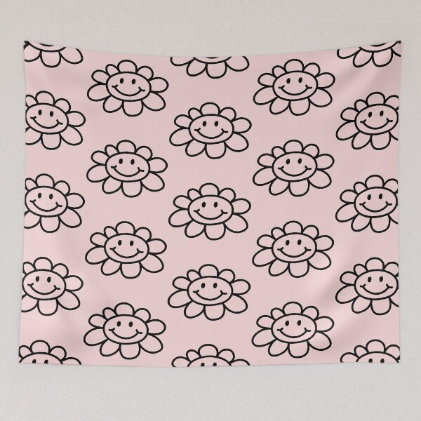 Item preview, Smiley Line Flower ; Boho Flower Pattern designed and sold by PatternInArt.