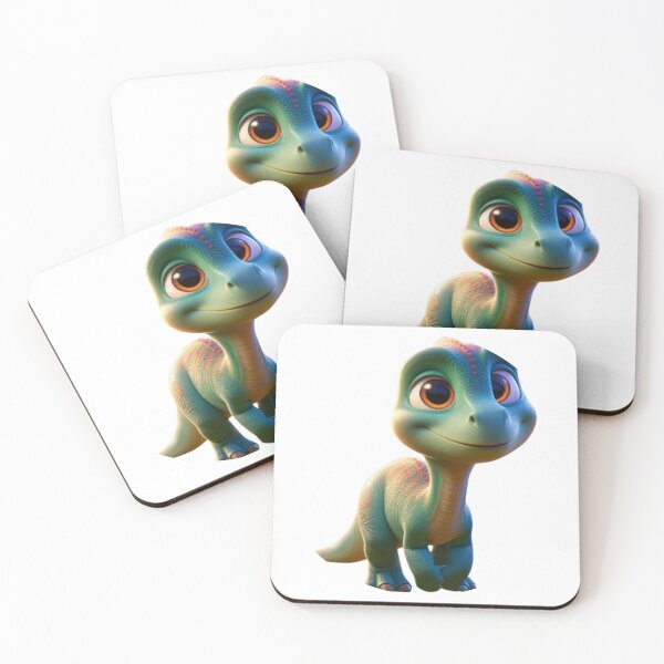 Item preview, Sweet dinosaur puppy for kids designed and sold by dolcecamomilla.