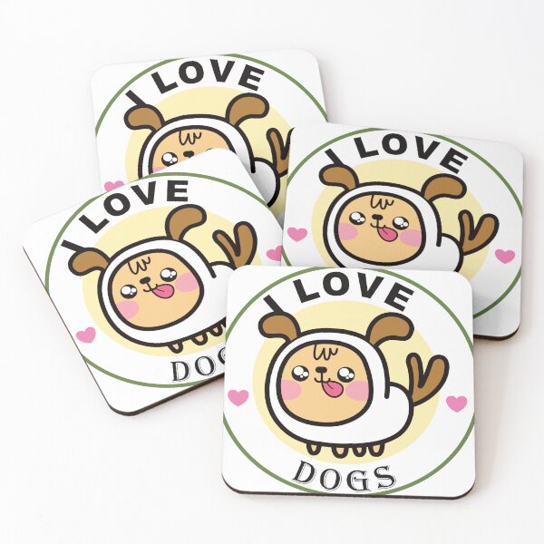 Item preview, Kawaii dog with tongue out designed and sold by GCPshop.